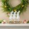 Glitzhome&#xAE; 9.25&#x22; Easter Triple Bunny Table D&#xE9;cor